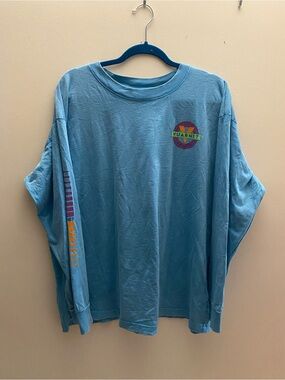 Vuarnet for Hyba women’s Blue Long Sleeve Logo Tee